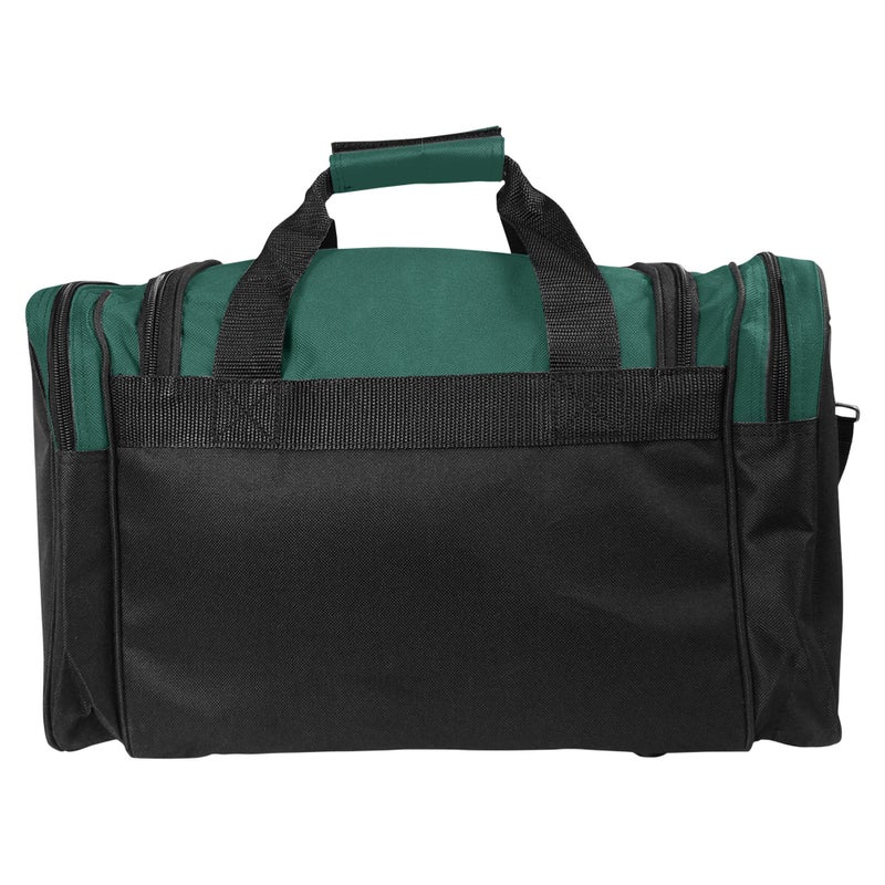 DALIX 17" Duffle Bag Front Mesh Pockets in Green - Image 4